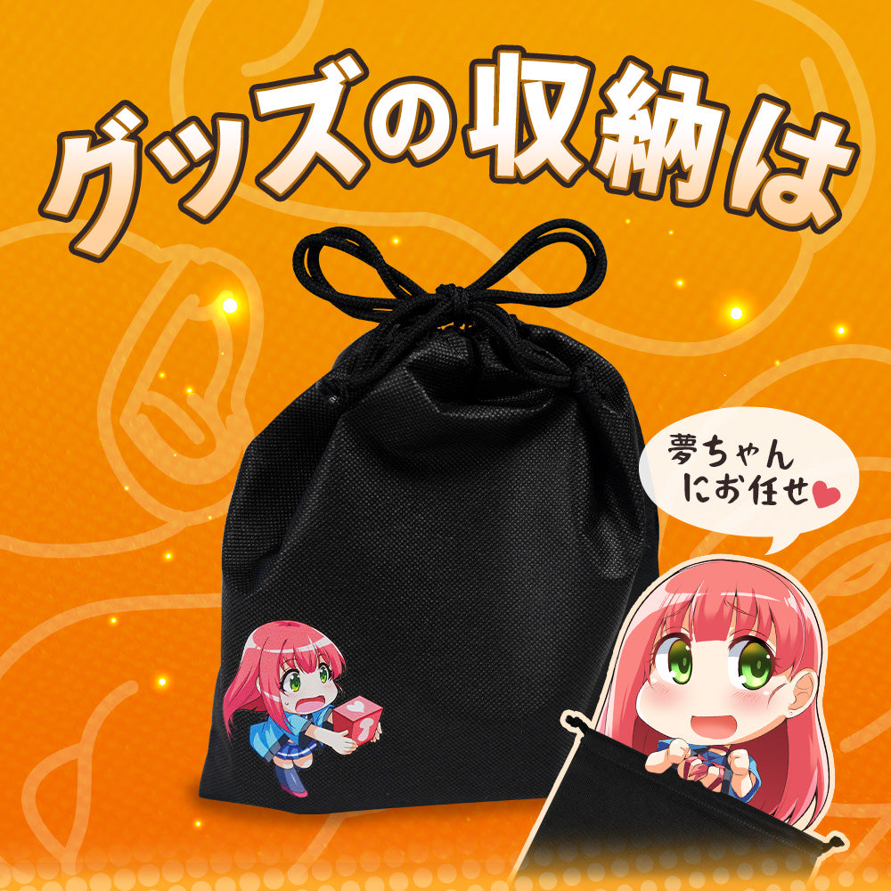 Akumatoys｜アダルトグッズ収納袋 不織布巾着袋 收納袋 Mサイズ (夢ちゃん付き)