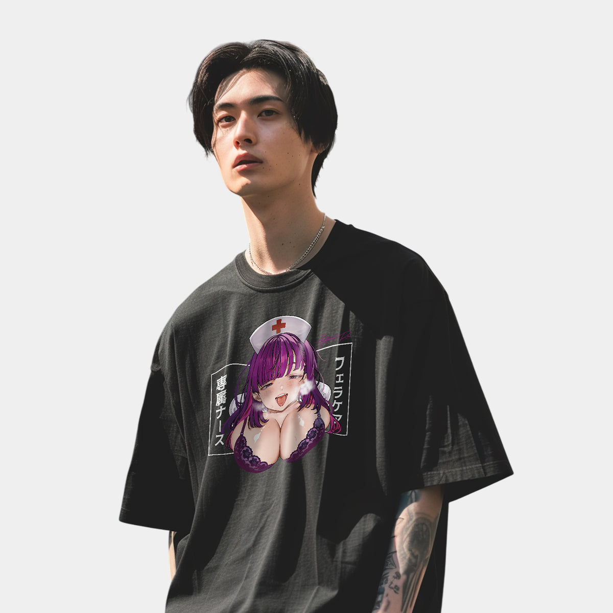 Akumatoys X K.Y.Hiro｜痴女ナース 朝倉澪 Tシャツ