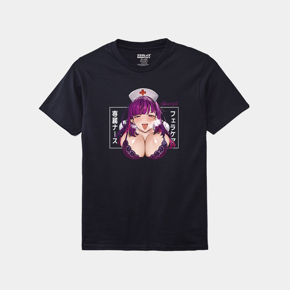 Akumatoys X K.Y.Hiro｜痴女ナース 朝倉澪 Tシャツ