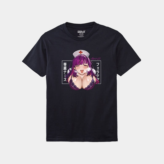 Akumatoys X K.Y.Hiro｜痴女ナース 朝倉澪 Tシャツ
